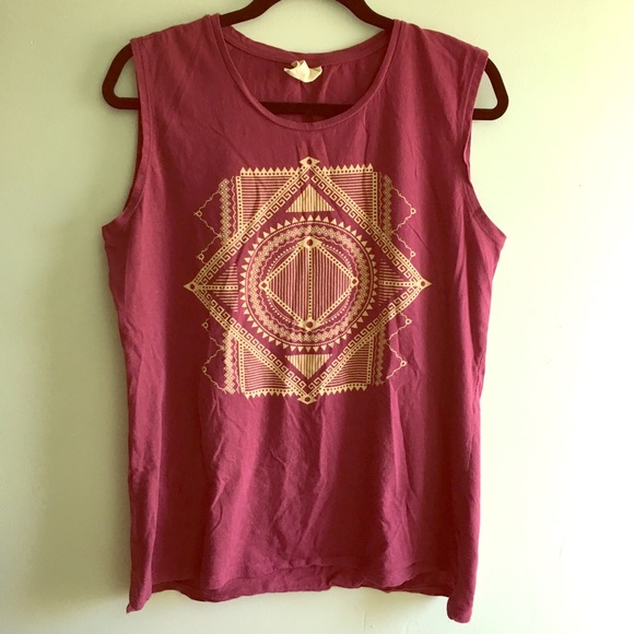 Muscle tank in burgundy