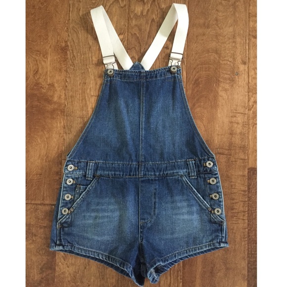 FREE PEOPLE DENIM SHORTALLS on website now for $98