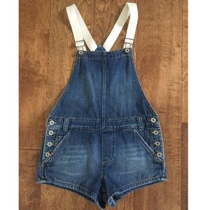 FREE PEOPLE DENIM SHORTALLS on website now for $98