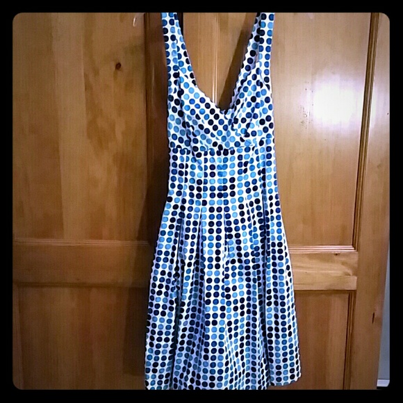 Calvin Klein polka dot sun dress