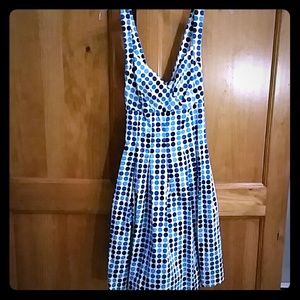 Calvin Klein polka dot sun dress