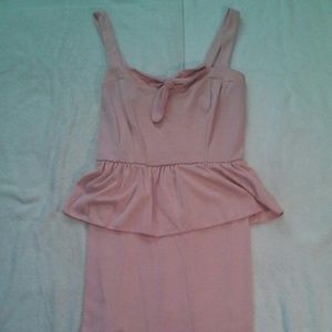 Pink Peplum Dress