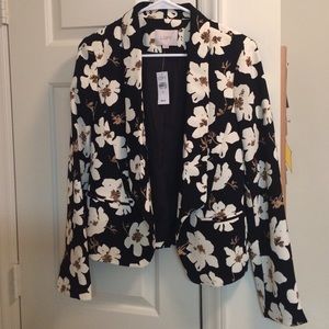 LOFT floral blazer
