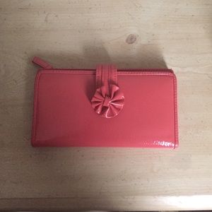 Peach Vinyl Wallet