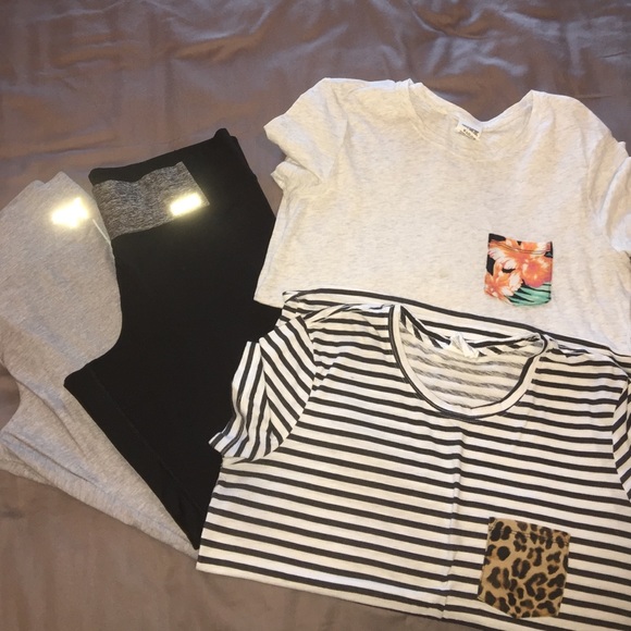 PINK Victoria's Secret Pants - PINK's two pairs of yoga & two shirts