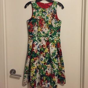 Catherine Malandrino Floral Fit and Flare Dress