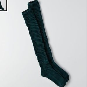 New American Eagle Boho Ribbed Over the Knee Socks