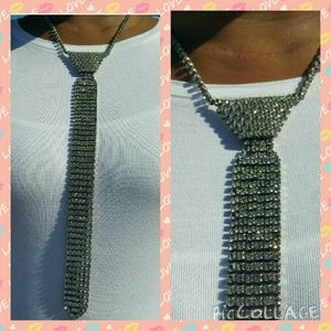 Crystal encrusted tie!