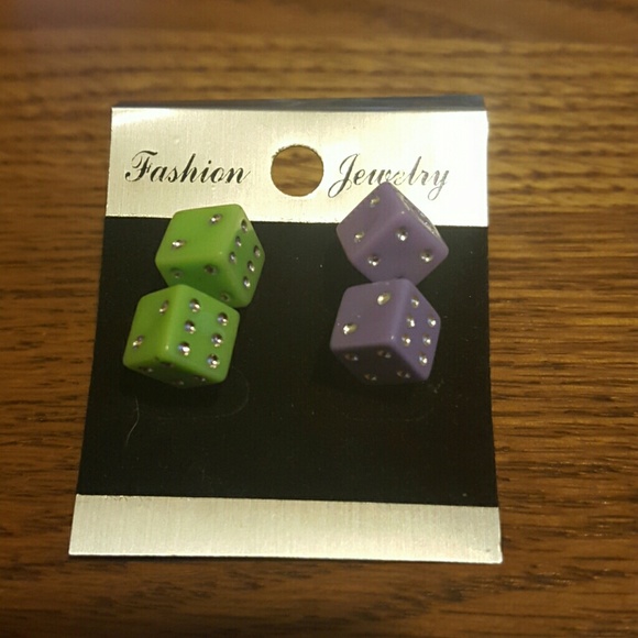 Gamblin Dice Earrings