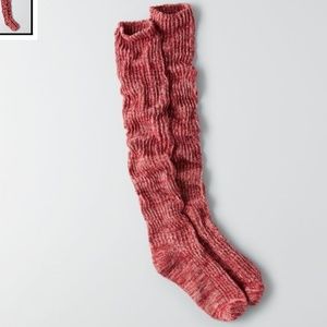 New American Eagle Ribbed Over the Knee Socks