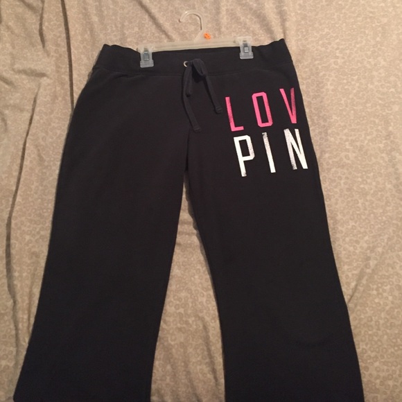 Love pink sweat pants