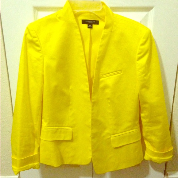 Ann Taylor yellow blazer