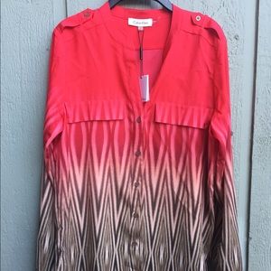 Calvin Klein ombre button down