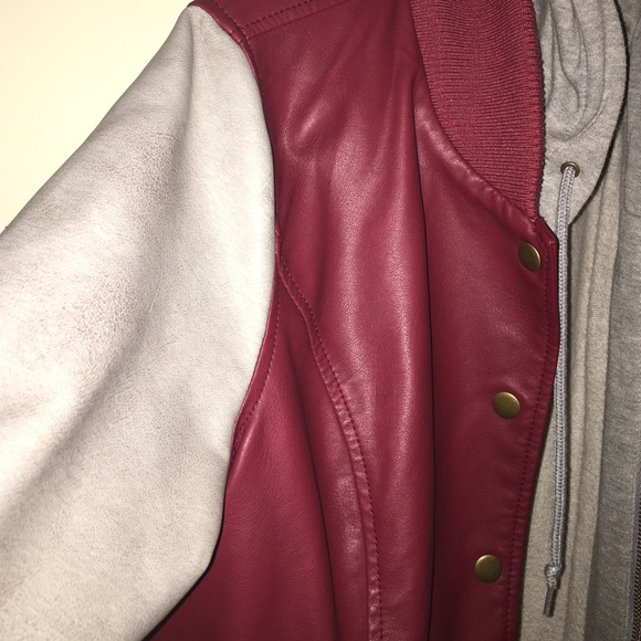 Leather Bomber Jacket from Urban Outfitters - Picture 3 of 4