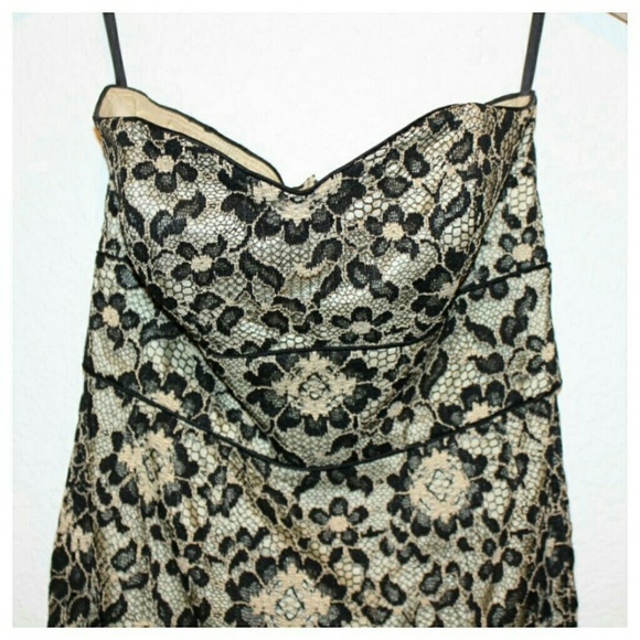 MOLLY Strapless Lace Gown Size 2 - Picture 4 of 5