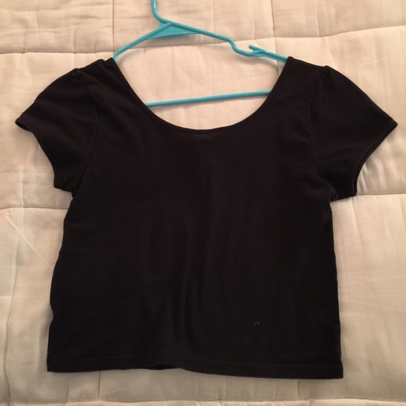 Black crop top