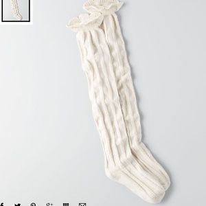 New American Eagle Pointelle Over the Knee Socks