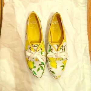 Printed Keds x Kate Spade canvas lace ups