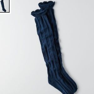 New American Eagle Pointelle Over the Knee Socks