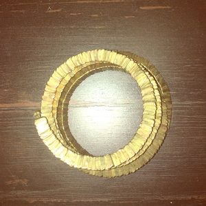 Gold wrap bracelet