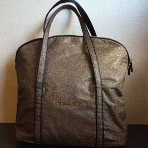 Glitter gold Victoria Secret tote bag