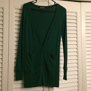 Long Green Cardigan