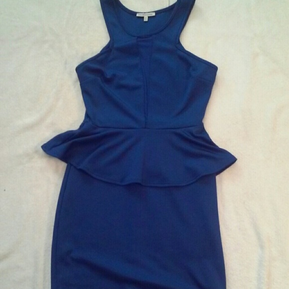 Blue Peplum Dress