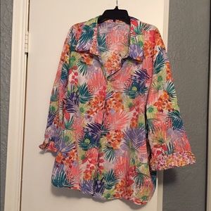 Floral Button-up