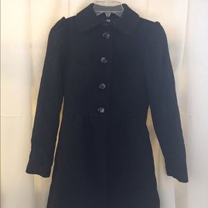 Black Wool Peacoat