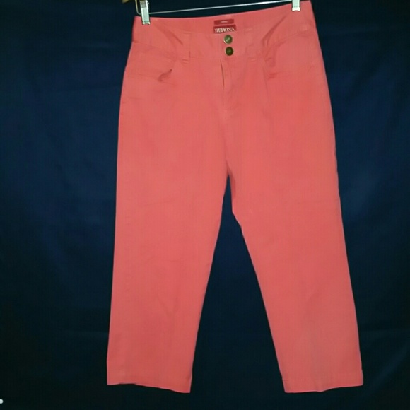Coral colored capris