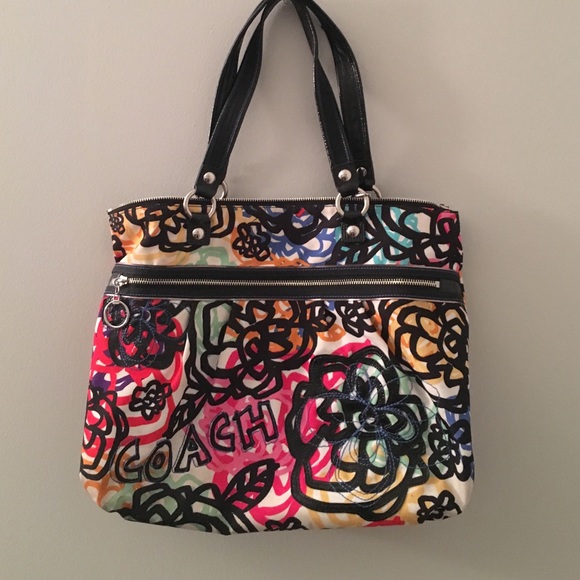 JUST REDUCED Coach large graphic print tote