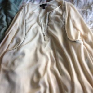 J.Crew silky cream blouse