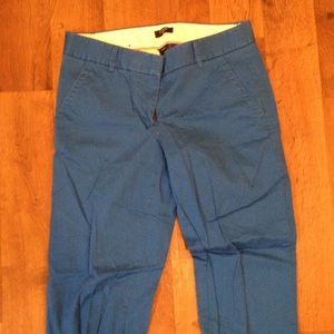 Blue J Crew CityFit Ankle Length Pants