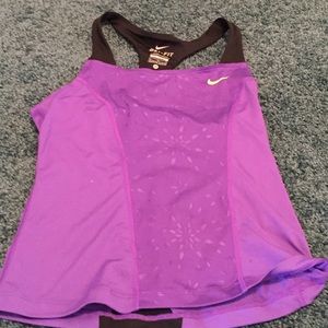 purple Nike tennis shirt
