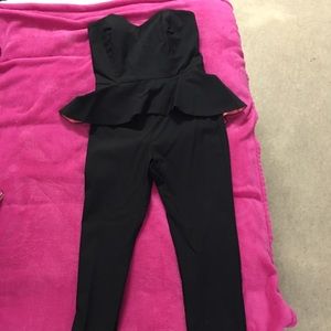 Black ASOS crop jumpsuit