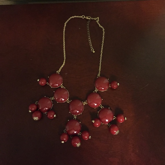 Maroon Bubble Necklace