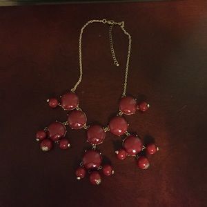 Maroon Bubble Necklace