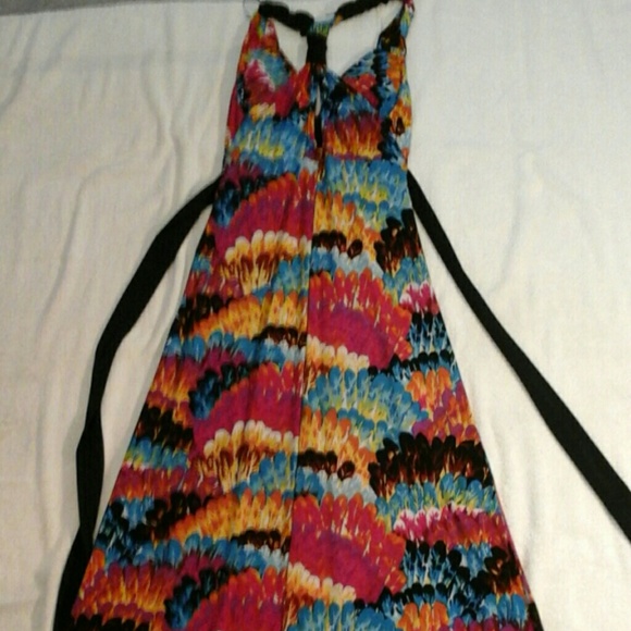 Colorful Print Maxi Dress - Picture 2 of 2