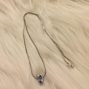 Blue gemstone necklace - Italian.