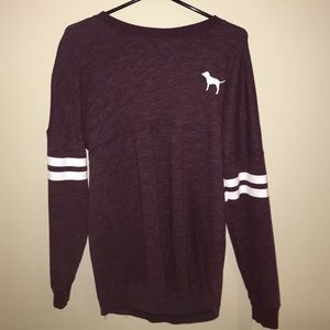 Dark Maroon Long Sleeve by PINK