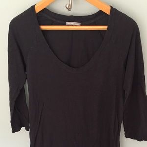 James Perse Navy Dress.  3/4 sleeves