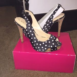 Guess Poka Dot Heels