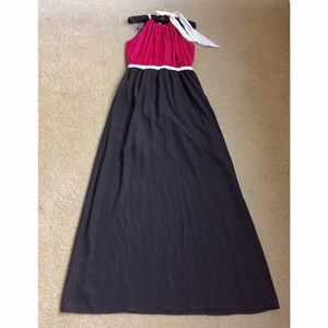 Saks Fifth Avenue Color Block Maxi Dress