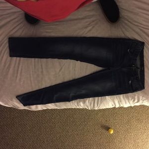 Dark blue faded on the thighs a bit Skinny jeans