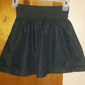 Black mini skirt