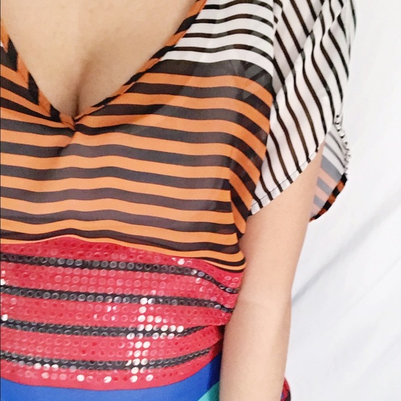 Colorful stripe shirt