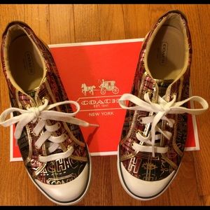 AUTHENTIC COACH SNEAKERS, EUC WOMENS 10