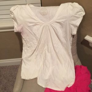 Maternity shirt sleeve tops