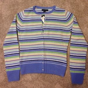 Express cardigan sweater with jewel buttons