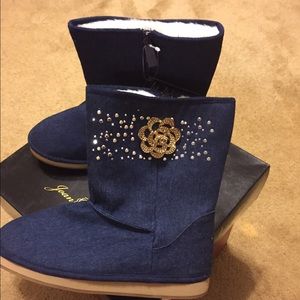 Joan Boyce Denim boots